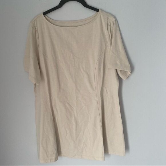 Denim + Company Women’s Fitted Short Sleeve Tee - Picture 1 of 3